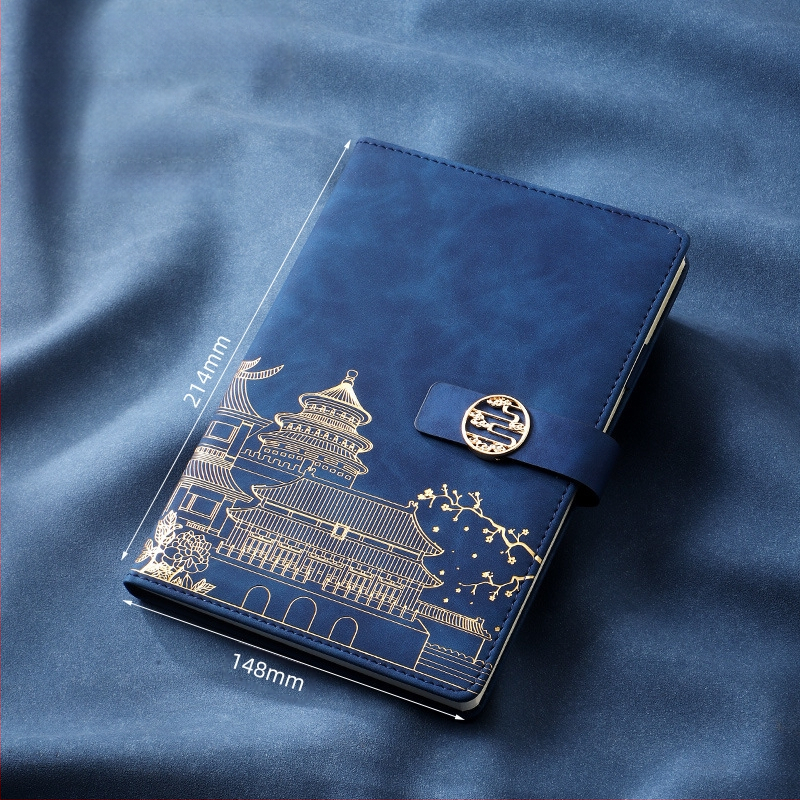 Caiet de notițe A5 pentru birou, cadou creativ pentru costum de birou, modă națională, cutie cadou pentru costum de birou, cadou pentru întâlnirea anuală