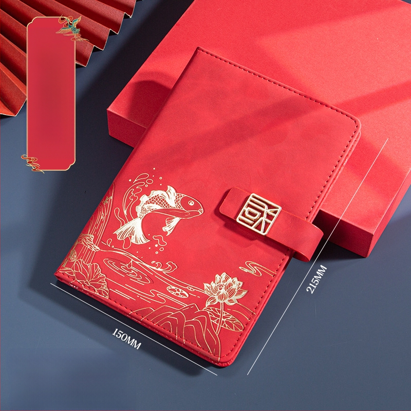 Caiet de notițe A5 pentru birou, cadou creativ pentru costum de birou, modă națională, cutie cadou pentru costum de birou, cadou pentru întâlnirea anuală