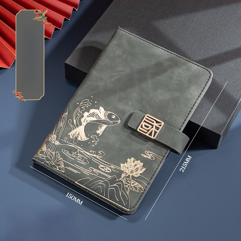 Caiet de notițe A5 pentru birou, cadou creativ pentru costum de birou, modă națională, cutie cadou pentru costum de birou, cadou pentru întâlnirea anuală