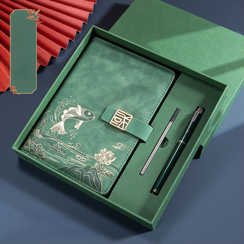 Caiet de notițe A5 pentru birou, cadou creativ pentru costum de birou, modă națională, cutie cadou pentru costum de birou, cadou pentru întâlnirea anuală