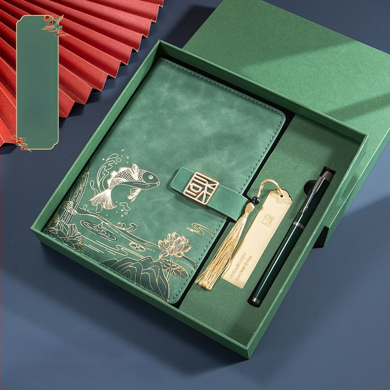 Caiet de notițe A5 pentru birou, cadou creativ pentru costum de birou, modă națională, cutie cadou pentru costum de birou, cadou pentru întâlnirea anuală