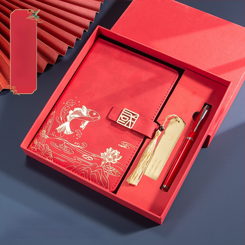 Caiet de notițe A5 pentru birou, cadou creativ pentru costum de birou, modă națională, cutie cadou pentru costum de birou, cadou pentru întâlnirea anuală