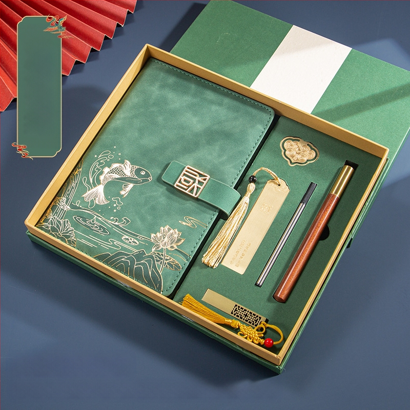 Caiet de notițe A5 pentru birou, cadou creativ pentru costum de birou, modă națională, cutie cadou pentru costum de birou, cadou pentru întâlnirea anuală