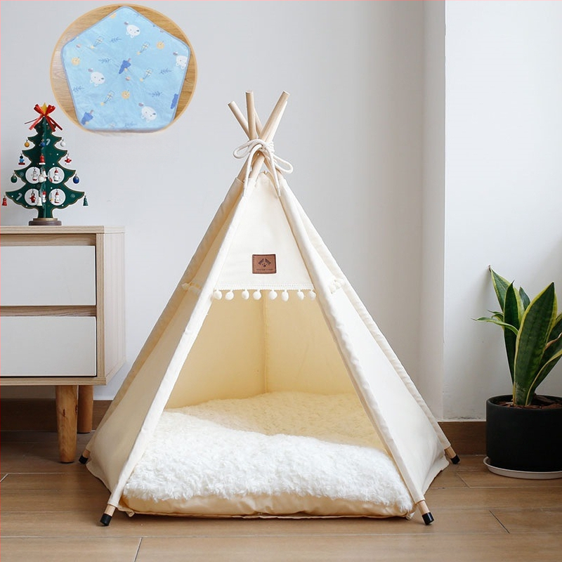 Lemmikloomatelk Four Seasons universaalne kassikeel suvine lemmikloomavoodi eemaldatav ja pestav suletud sisekassimajja kassimajja