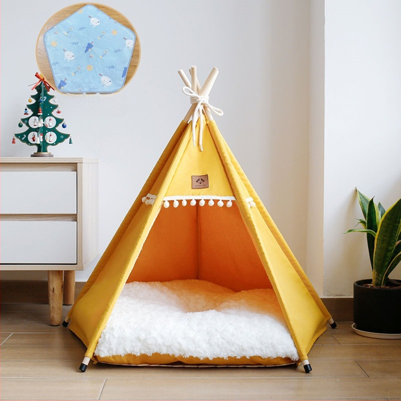 Lemmikloomatelk Four Seasons universaalne kassikeel suvine lemmikloomavoodi eemaldatav ja pestav suletud sisekassimajja kassimajja