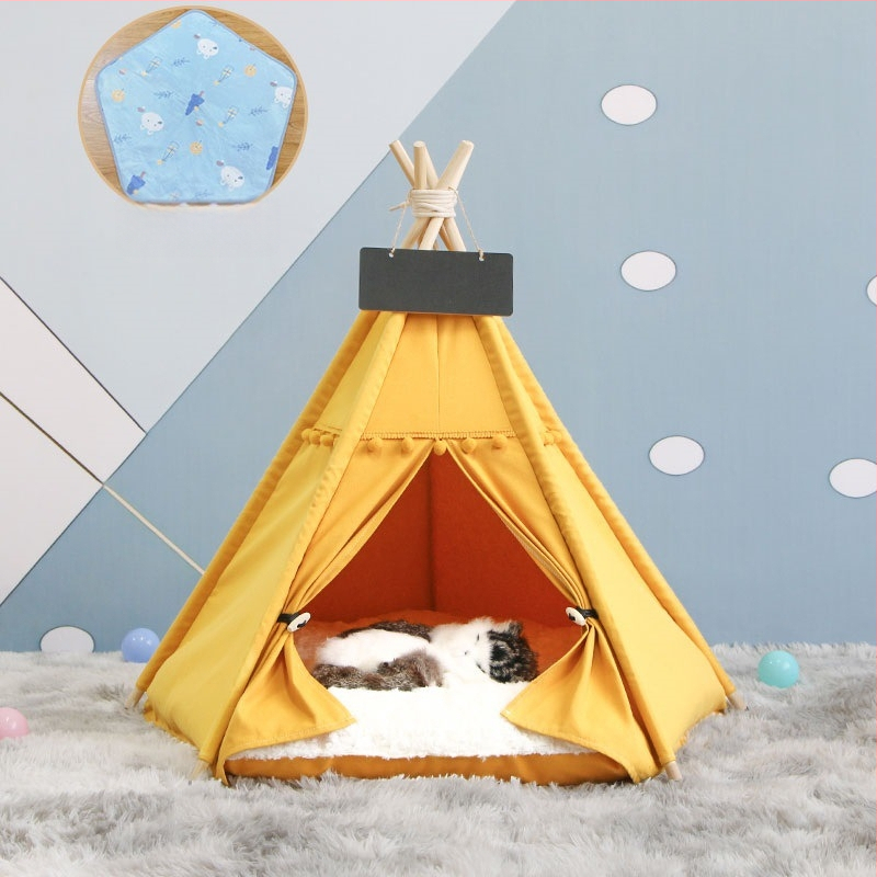 Lemmikloomatelk Four Seasons universaalne kassikeel suvine lemmikloomavoodi eemaldatav ja pestav suletud sisekassimajja kassimajja