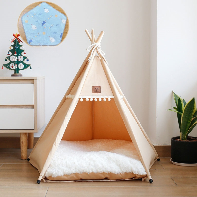 Lemmikloomatelk Four Seasons universaalne kassikeel suvine lemmikloomavoodi eemaldatav ja pestav suletud sisekassimajja kassimajja