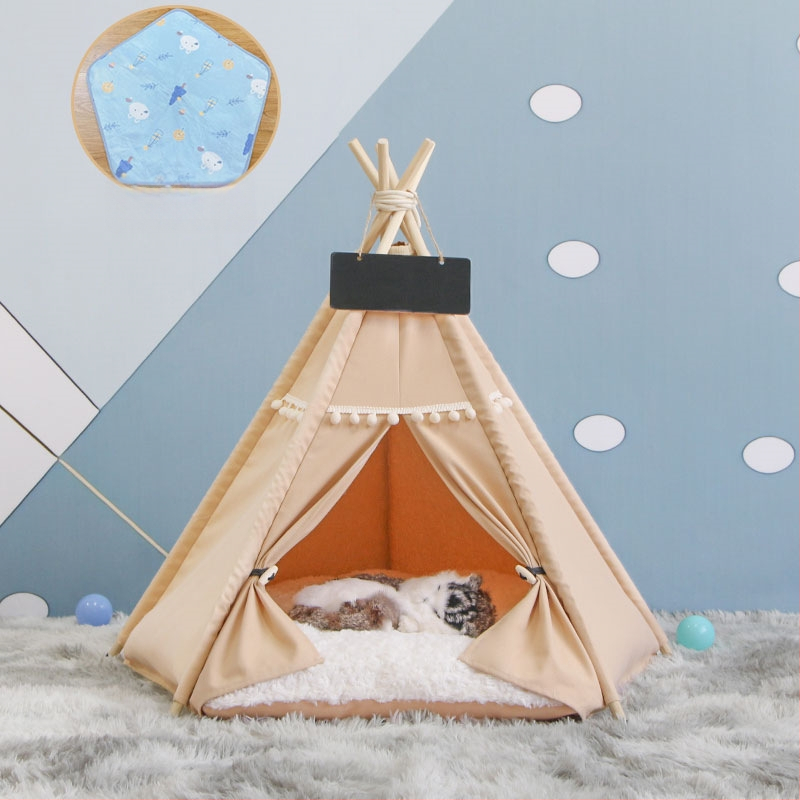 Lemmikloomatelk Four Seasons universaalne kassikeel suvine lemmikloomavoodi eemaldatav ja pestav suletud sisekassimajja kassimajja