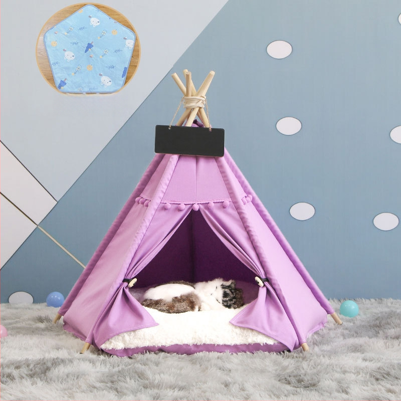 Lemmikloomatelk Four Seasons universaalne kassikeel suvine lemmikloomavoodi eemaldatav ja pestav suletud sisekassimajja kassimajja