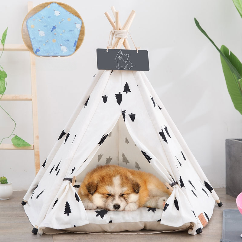 Lemmikloomatelk Four Seasons universaalne kassikeel suvine lemmikloomavoodi eemaldatav ja pestav suletud sisekassimajja kassimajja