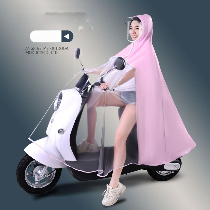 Elektromos autó esőkabát nagykereskedelmi akkumulátoros autó motorkerékpár szülő-gyermek egyrészes, egyrészes, dupla testű, esőálló anya-gyermek poncsó