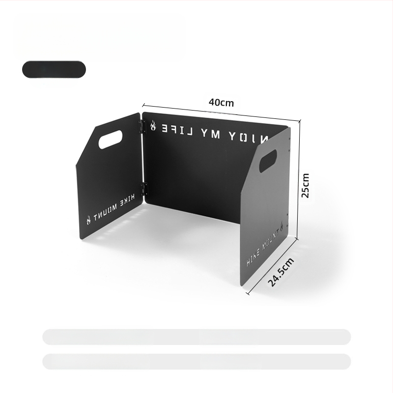 Сгъваем дефлектор за вятър от алуминиева сплав за външна печка, 8 броя/10 броя