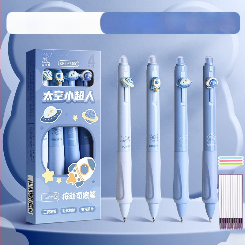 Õige rüht ja pehme haare! Kustutatav pastapliiats algkooliõpilastele ja kolmanda klassi õpilastele. Kuumkustutatav geelpliiats must-sinine.