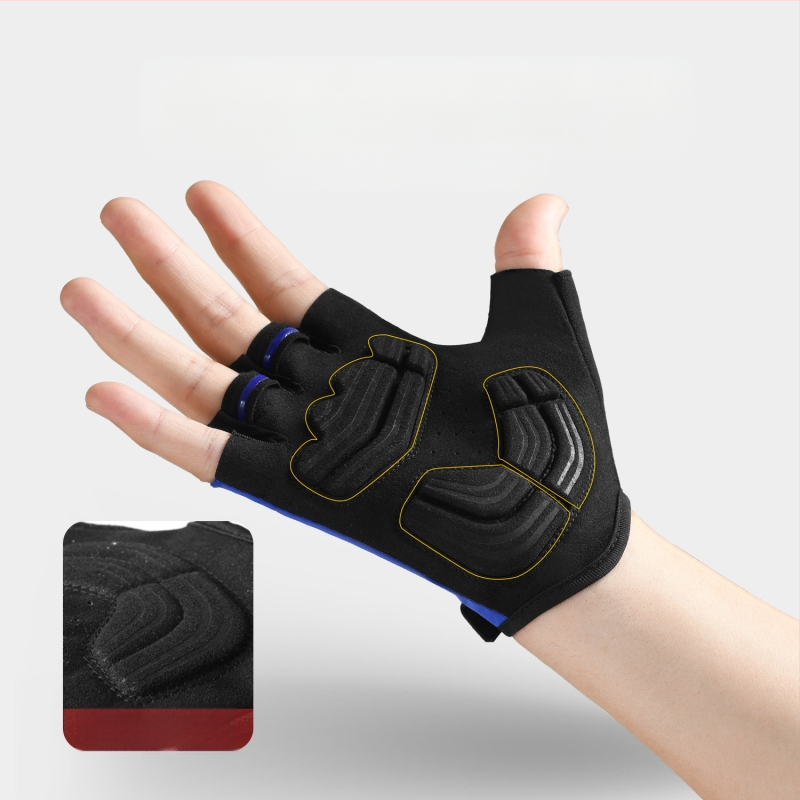 Ръкавици за колоездене на открито, офроуд мотоциклет, планински път, велосипед, устойчиви на износване, дишащи, слънцезащитни, с половин пръст