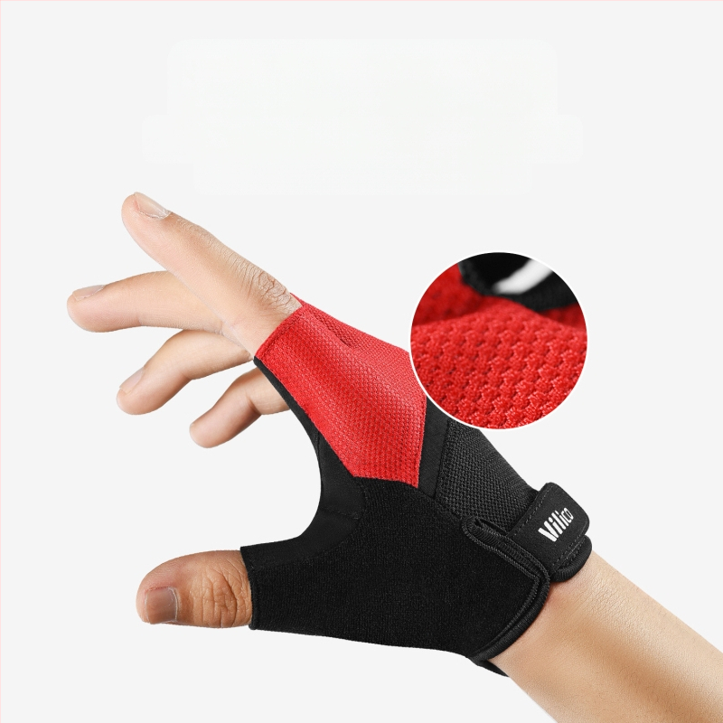 Ръкавици за колоездене на открито, офроуд мотоциклет, планински път, велосипед, устойчиви на износване, дишащи, слънцезащитни, с половин пръст