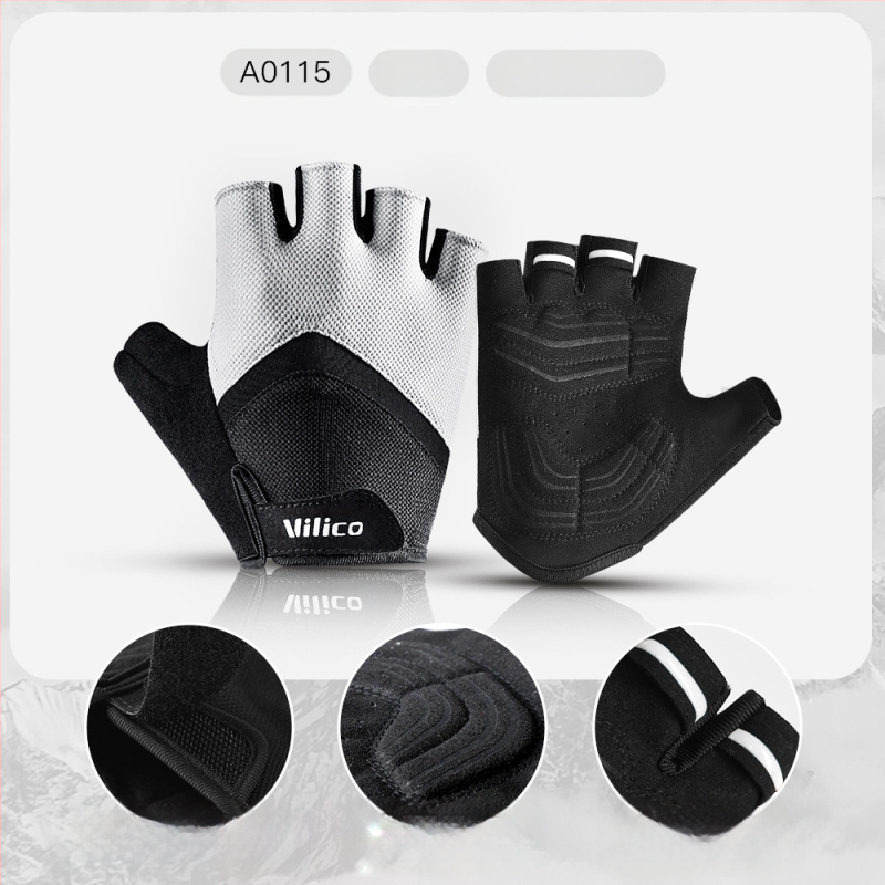 Ръкавици за колоездене на открито, офроуд мотоциклет, планински път, велосипед, устойчиви на износване, дишащи, слънцезащитни, с половин пръст