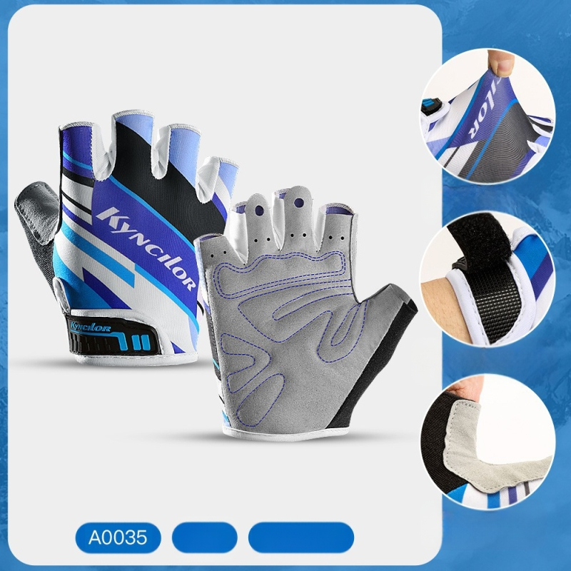 Ръкавици за колоездене на открито, офроуд мотоциклет, планински път, велосипед, устойчиви на износване, дишащи, слънцезащитни, с половин пръст