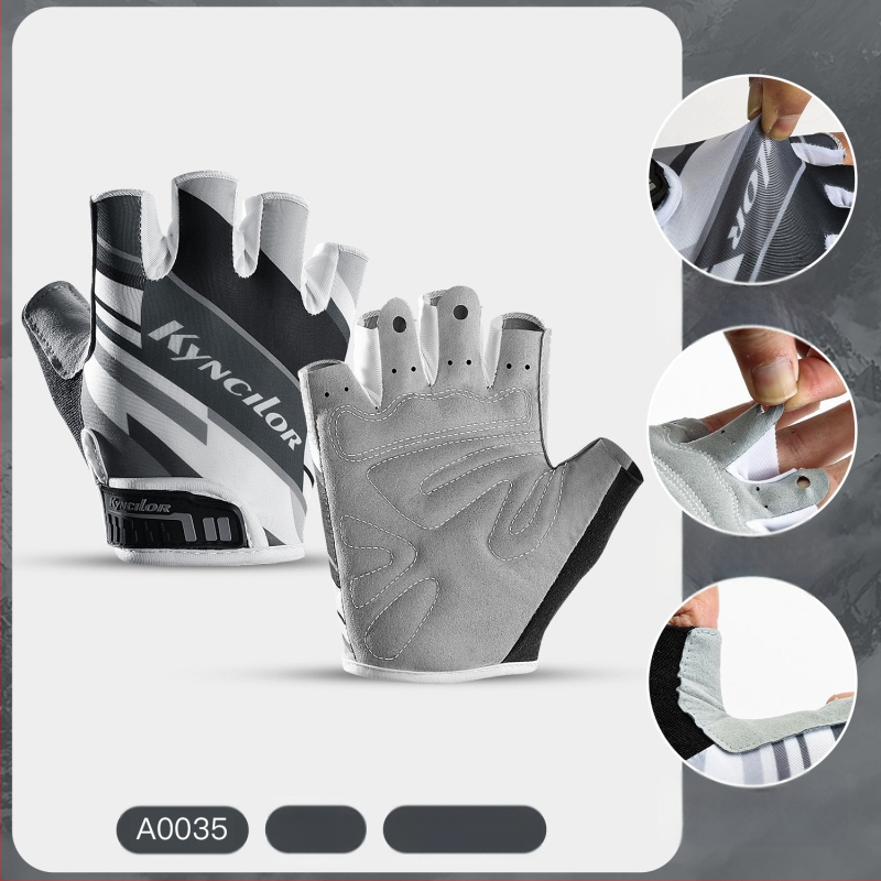 Ръкавици за колоездене на открито, офроуд мотоциклет, планински път, велосипед, устойчиви на износване, дишащи, слънцезащитни, с половин пръст