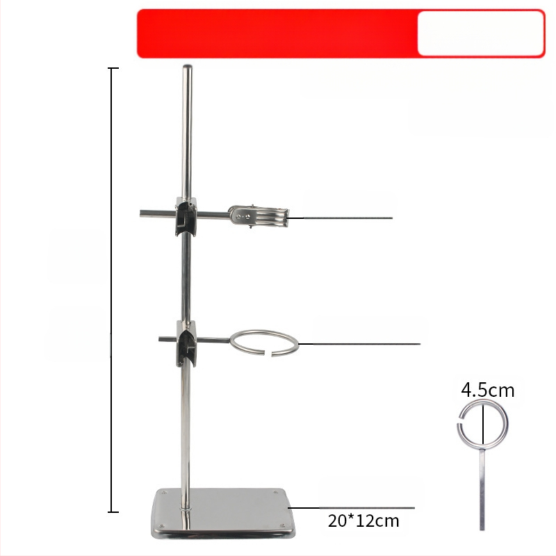 Taibao желязна рамка лаборатория кръст щипка железен пръстен аксесоари щипка пеперуда голям микро експеримент от неръждаема стомана