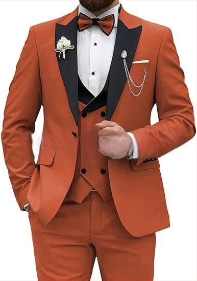 Meeste ülikond, 3-osaline komplekt, meeste slim fit ülikond, vabaaja, äri, peigmehe kleit, pidulik, pidulik ülikond