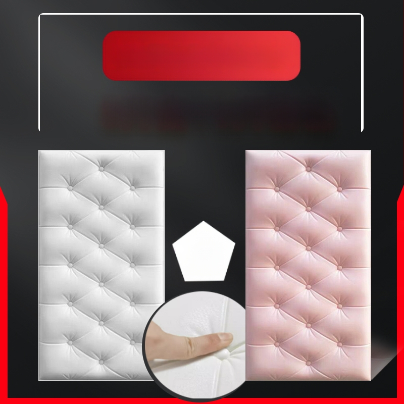 Veekindel ja niiskuskindel voodiääre tapeet, isekleepuvad tatami voodiääre pehmed kotid, seinakleebised, kokkupõrkekindlad seinakaunistused