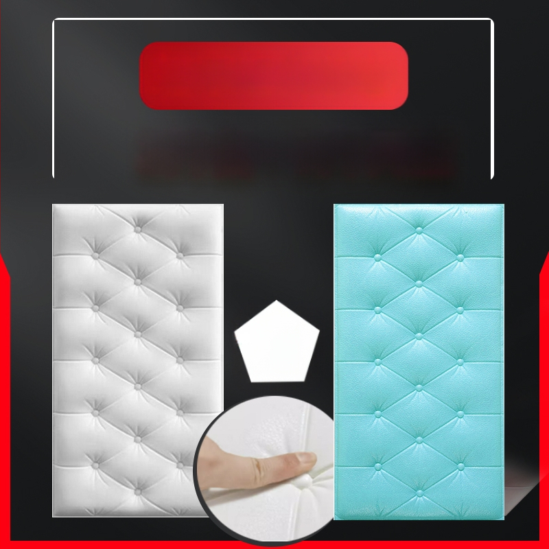 Veekindel ja niiskuskindel voodiääre tapeet, isekleepuvad tatami voodiääre pehmed kotid, seinakleebised, kokkupõrkekindlad seinakaunistused