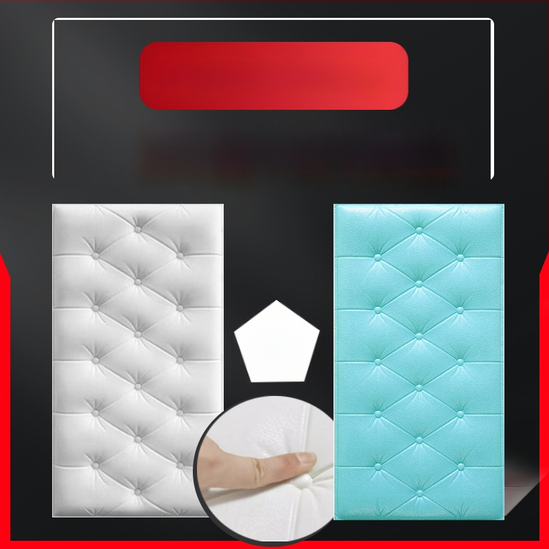 Veekindel ja niiskuskindel voodiääre tapeet, isekleepuvad tatami voodiääre pehmed kotid, seinakleebised, kokkupõrkekindlad seinakaunistused