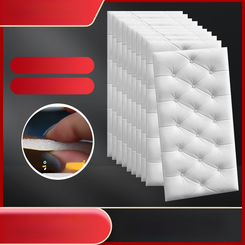 Veekindel ja niiskuskindel voodiääre tapeet, isekleepuvad tatami voodiääre pehmed kotid, seinakleebised, kokkupõrkekindlad seinakaunistused