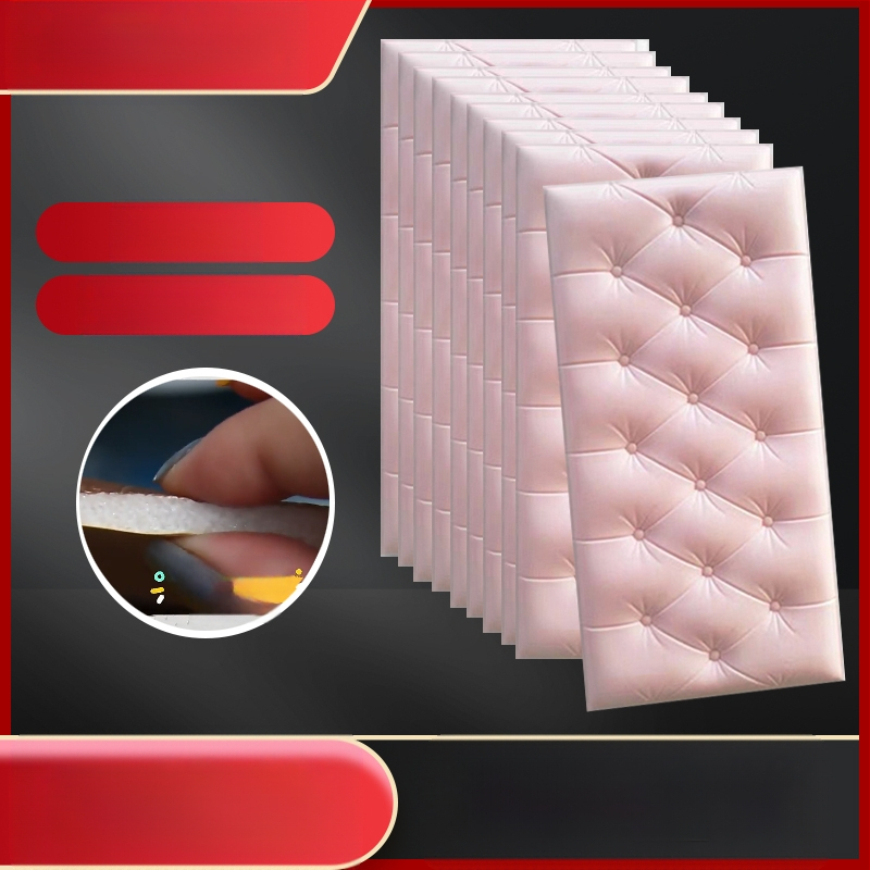 Veekindel ja niiskuskindel voodiääre tapeet, isekleepuvad tatami voodiääre pehmed kotid, seinakleebised, kokkupõrkekindlad seinakaunistused