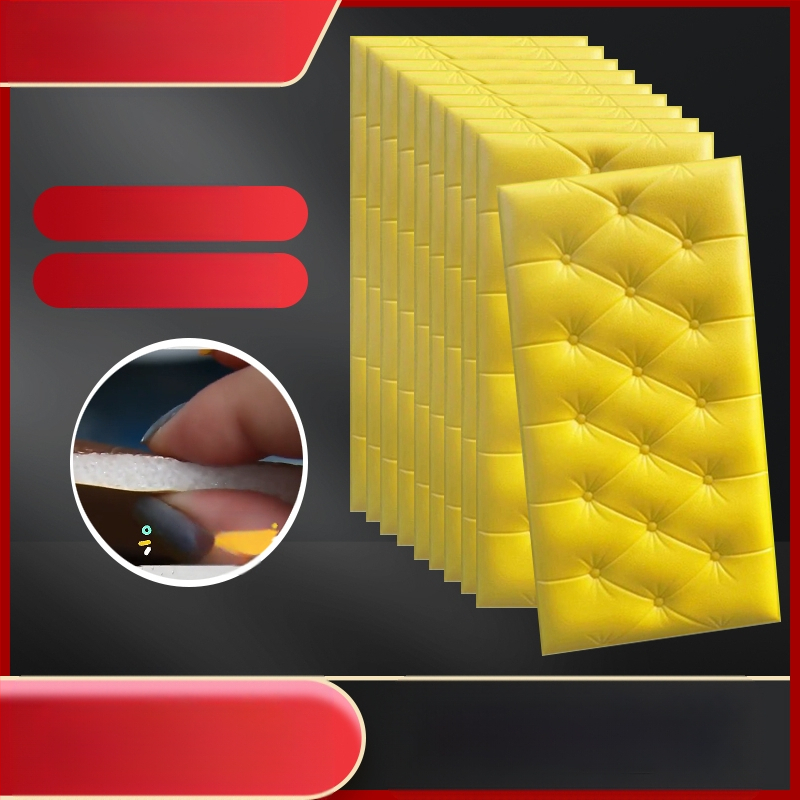 Veekindel ja niiskuskindel voodiääre tapeet, isekleepuvad tatami voodiääre pehmed kotid, seinakleebised, kokkupõrkekindlad seinakaunistused