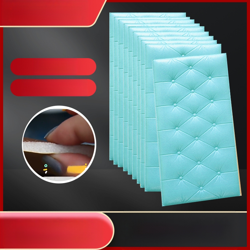 Veekindel ja niiskuskindel voodiääre tapeet, isekleepuvad tatami voodiääre pehmed kotid, seinakleebised, kokkupõrkekindlad seinakaunistused