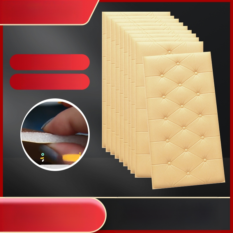 Veekindel ja niiskuskindel voodiääre tapeet, isekleepuvad tatami voodiääre pehmed kotid, seinakleebised, kokkupõrkekindlad seinakaunistused