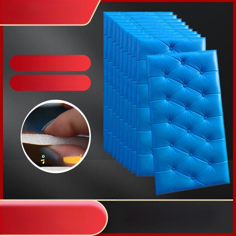 Veekindel ja niiskuskindel voodiääre tapeet, isekleepuvad tatami voodiääre pehmed kotid, seinakleebised, kokkupõrkekindlad seinakaunistused