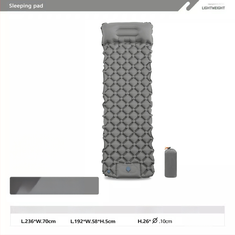 Pēdu jauns viena dimanta TPU piepūšamais paklājs āra telts guļampaklājs īpaši viegls pārnēsājams kempinga mitrumizturīgs paklājs