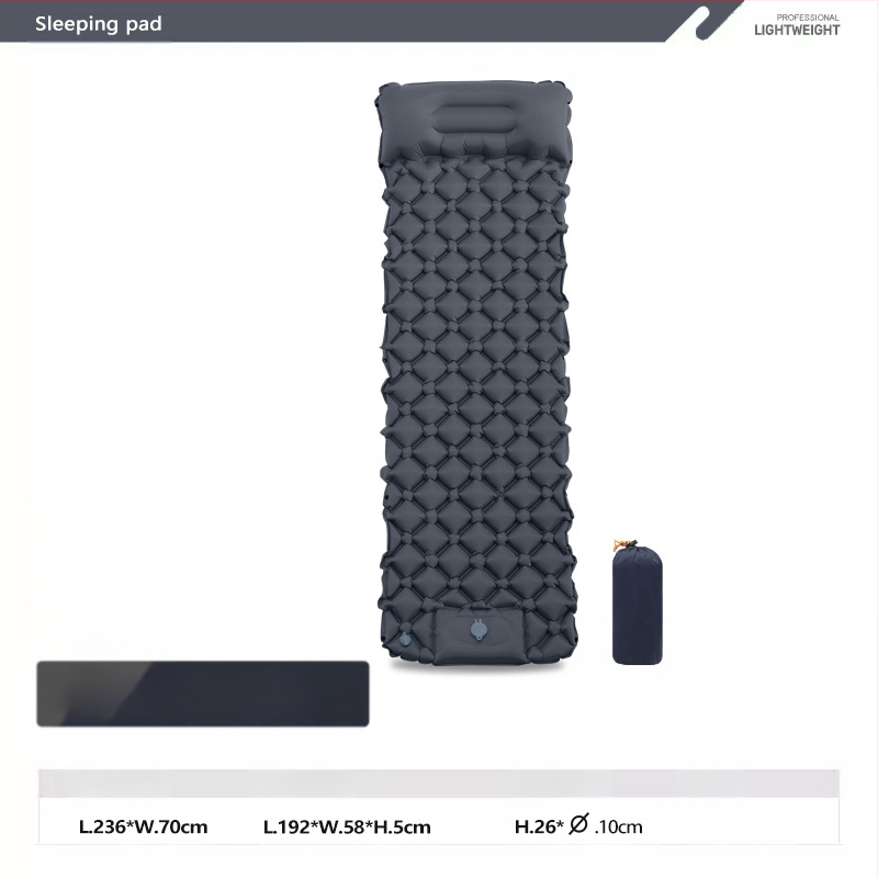 Pēdu jauns viena dimanta TPU piepūšamais paklājs āra telts guļampaklājs īpaši viegls pārnēsājams kempinga mitrumizturīgs paklājs