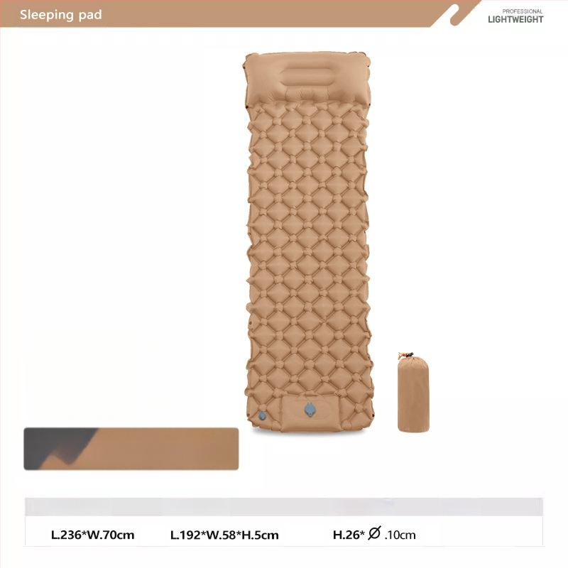 Pēdu jauns viena dimanta TPU piepūšamais paklājs āra telts guļampaklājs īpaši viegls pārnēsājams kempinga mitrumizturīgs paklājs