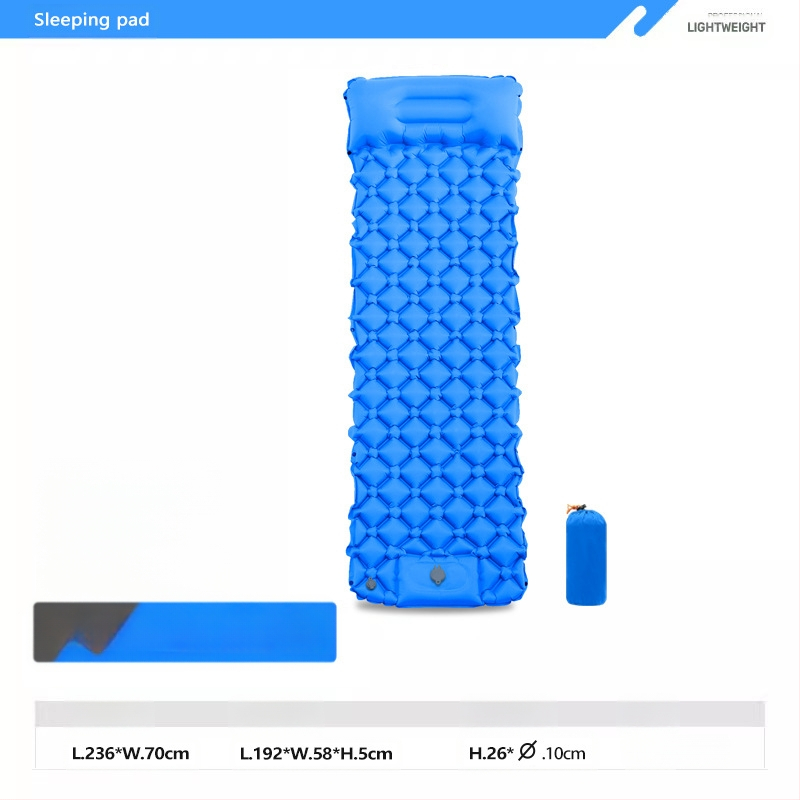 Pēdu jauns viena dimanta TPU piepūšamais paklājs āra telts guļampaklājs īpaši viegls pārnēsājams kempinga mitrumizturīgs paklājs