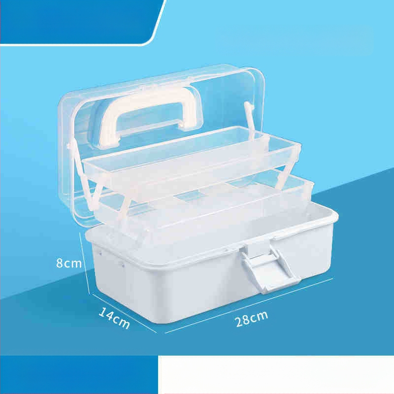 Kunstitööriistakast Kolmekihiline Mitmekihiline Kokkupandav Õpilaste Maalimiskast Kaasaskantav Multifunktsionaalne Majapidamiskast Kunst