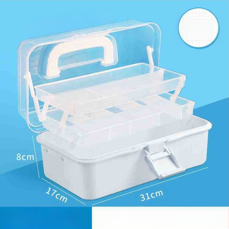 Kunstitööriistakast Kolmekihiline Mitmekihiline Kokkupandav Õpilaste Maalimiskast Kaasaskantav Multifunktsionaalne Majapidamiskast Kunst