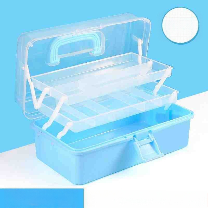 Kunstitööriistakast Kolmekihiline Mitmekihiline Kokkupandav Õpilaste Maalimiskast Kaasaskantav Multifunktsionaalne Majapidamiskast Kunst