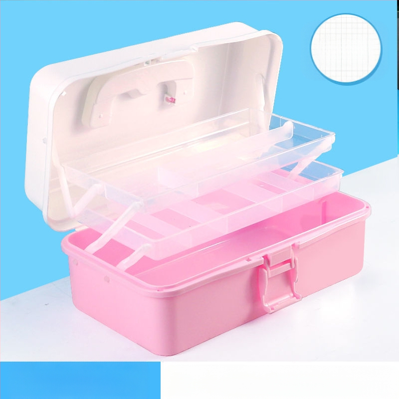 Kunstitööriistakast Kolmekihiline Mitmekihiline Kokkupandav Õpilaste Maalimiskast Kaasaskantav Multifunktsionaalne Majapidamiskast Kunst