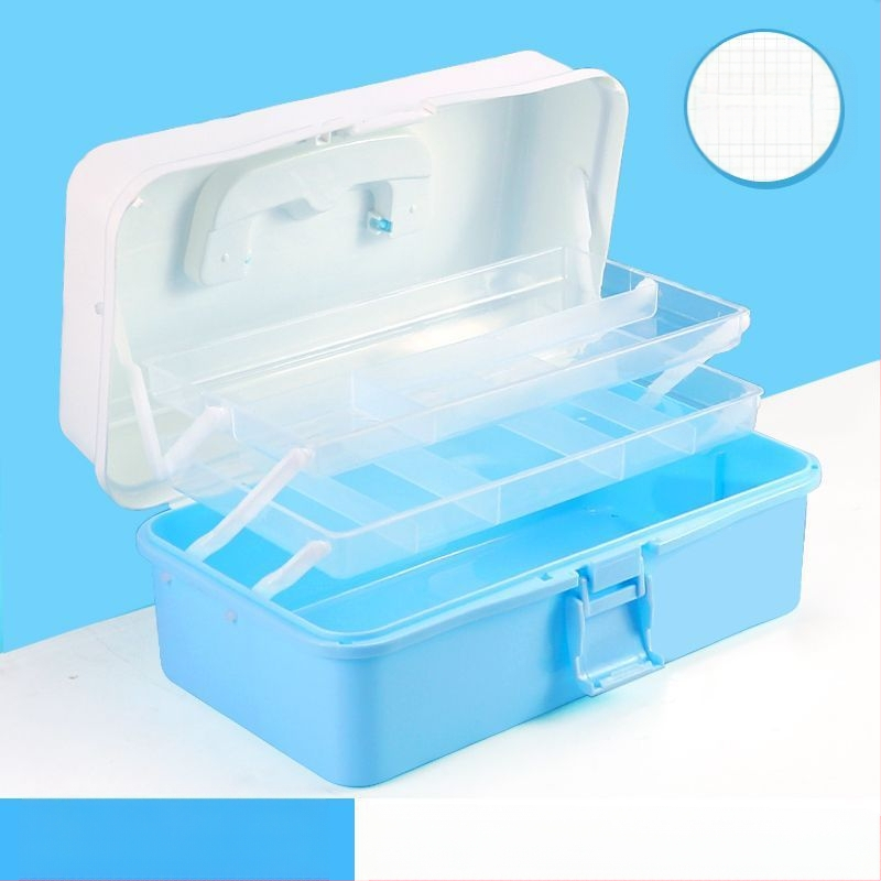 Kunstitööriistakast Kolmekihiline Mitmekihiline Kokkupandav Õpilaste Maalimiskast Kaasaskantav Multifunktsionaalne Majapidamiskast Kunst