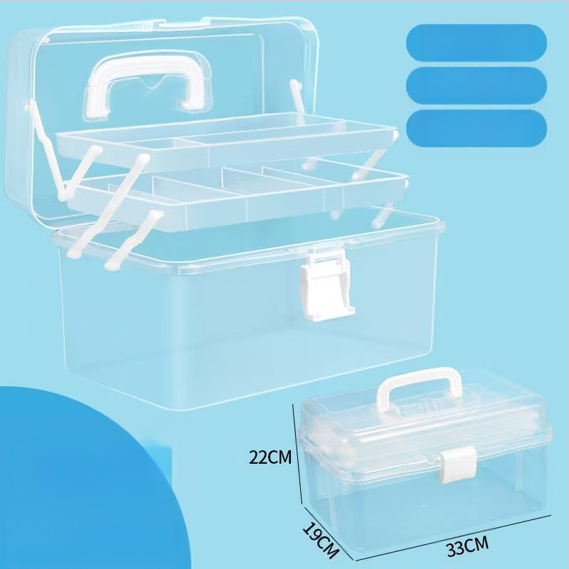 Kunstitööriistakast Kolmekihiline Mitmekihiline Kokkupandav Õpilaste Maalimiskast Kaasaskantav Multifunktsionaalne Majapidamiskast Kunst