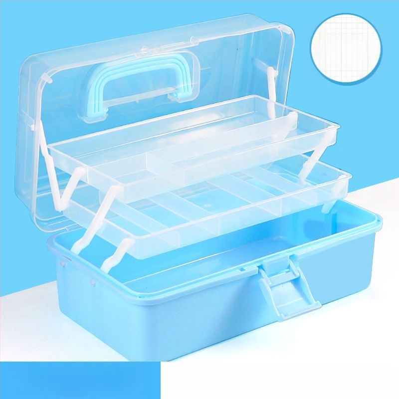 Kunstitööriistakast Kolmekihiline Mitmekihiline Kokkupandav Õpilaste Maalimiskast Kaasaskantav Multifunktsionaalne Majapidamiskast Kunst