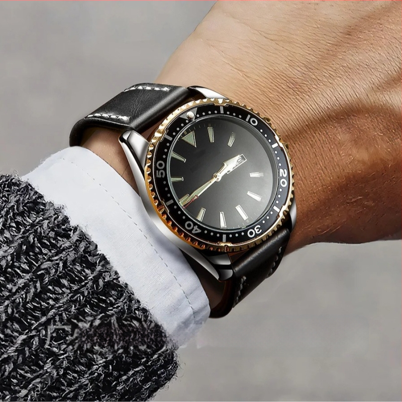 Väliskaubanduse moerihm ehtsast nahast universaalne servarihm unisex 18mm, 20mm, 22mm, 24mm hõbedane pandla, must pandla