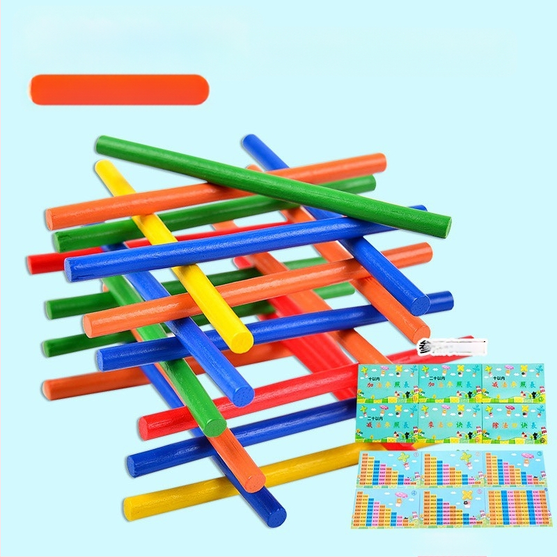 Kis bot abakusz állvány matematika taneszközök tanulási számtan számtan számolás gyerekeknek óvoda általános iskola kis bot összeadás és kivonás