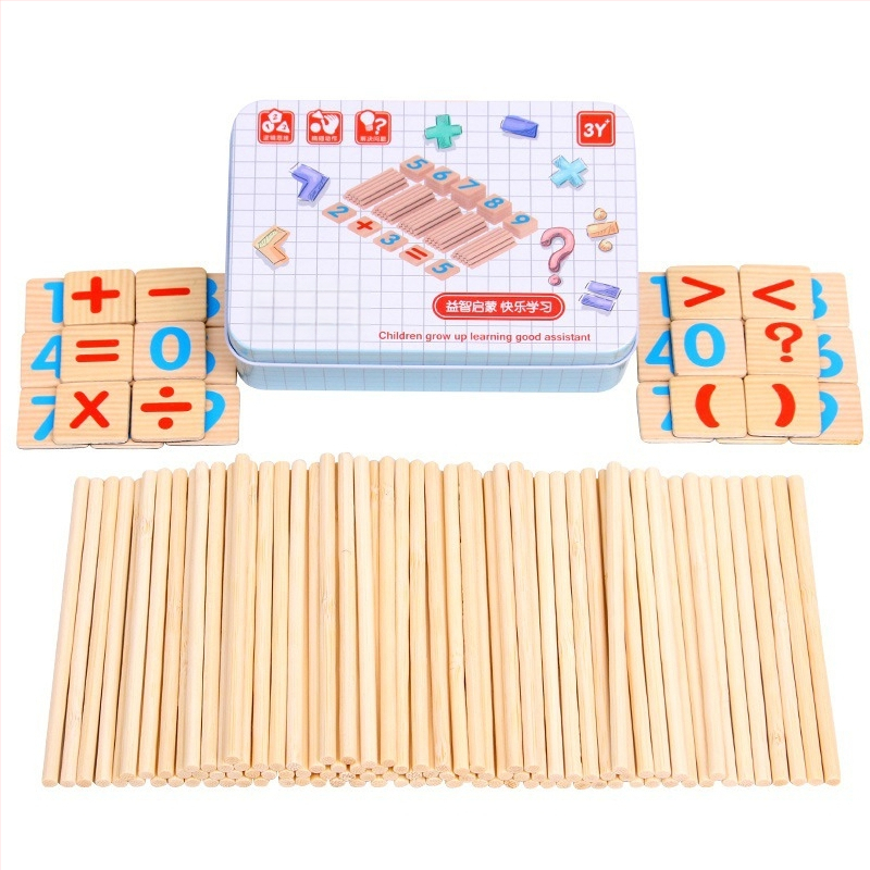 Kis bot abakusz állvány matematika taneszközök tanulási számtan számtan számolás gyerekeknek óvoda általános iskola kis bot összeadás és kivonás
