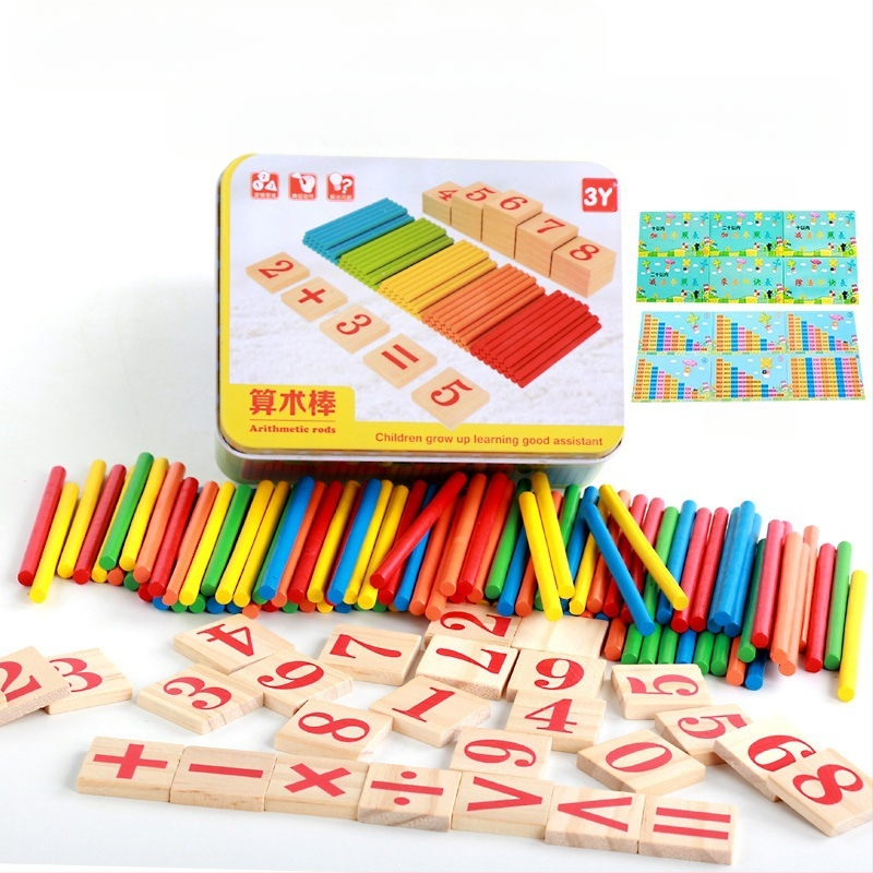 Kis bot abakusz állvány matematika taneszközök tanulási számtan számtan számolás gyerekeknek óvoda általános iskola kis bot összeadás és kivonás