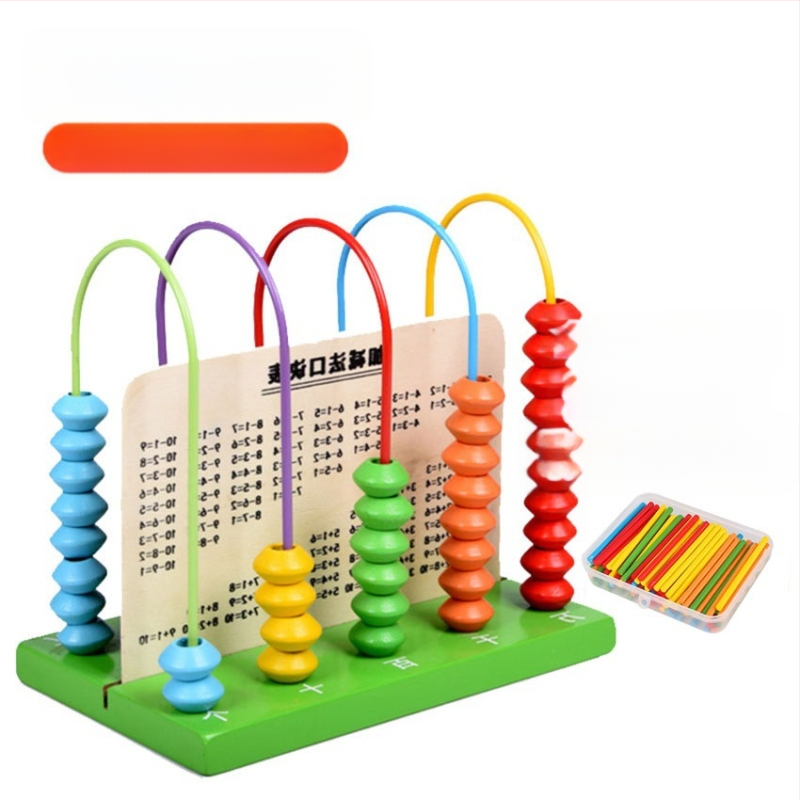 Kis bot abakusz állvány matematika taneszközök tanulási számtan számtan számolás gyerekeknek óvoda általános iskola kis bot összeadás és kivonás