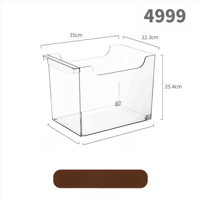 Könyvespolc akril asztali átlátszó könyvespolc állvány irodai irattartó asztali könyvtároló doboz állvány